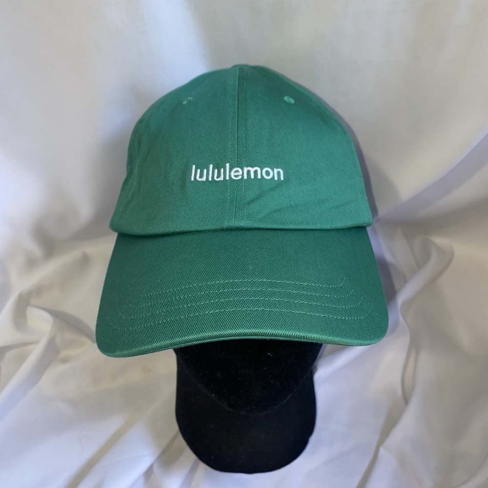 Lululemon Classic Ball Cap Wordmark Logo Green‎ Hat L/XL